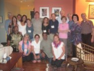 Summer Institute Faculty. Peggy is in pink, standing.
